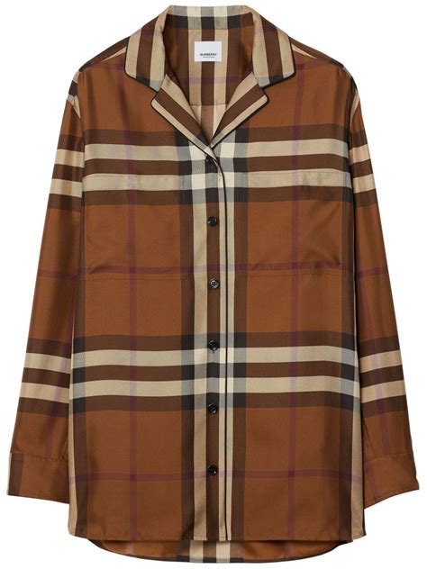 seidenhemd burberry